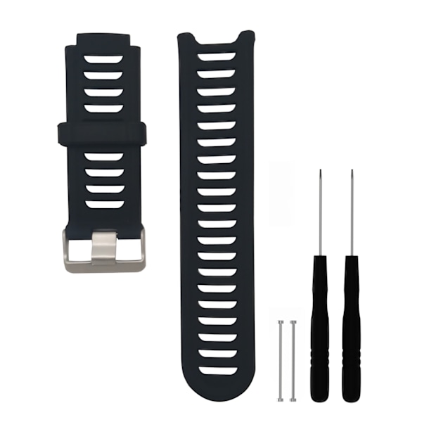 INF Urrem silikone Garmin Forerunner 910XT Sort