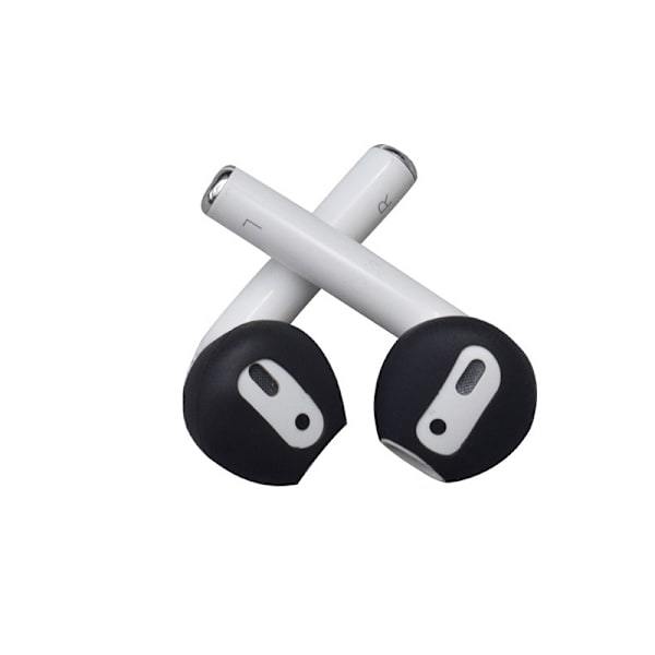 Öronskydd i Silikon för AirPods 1/2 Generation Svart