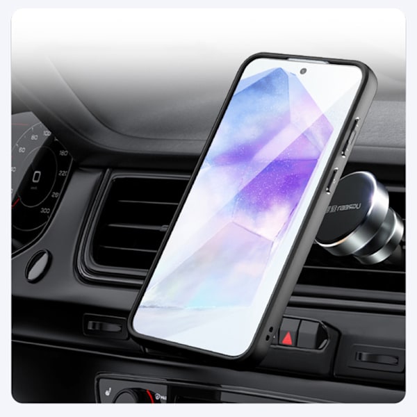 Mat sort magnetisk telefoncover til Samsung Galaxy A-serien Model 6