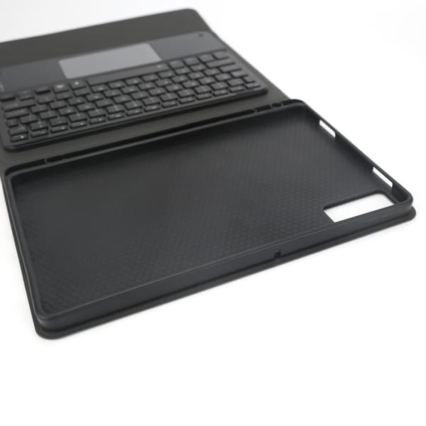Bluetooth Tastatur Etui med Touchpad og Gradient Baggrundsbelysning Kompatibel med Redmi Pad SE 11 - Sort