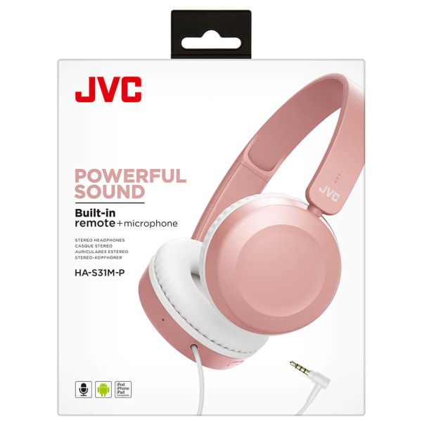 JVC Hörlur HAS31 On-Ear Rosa