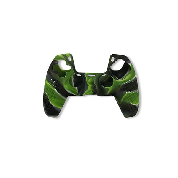 Anti-Slip Silikone Cover til PS5 Controller Black+Green Black+Green