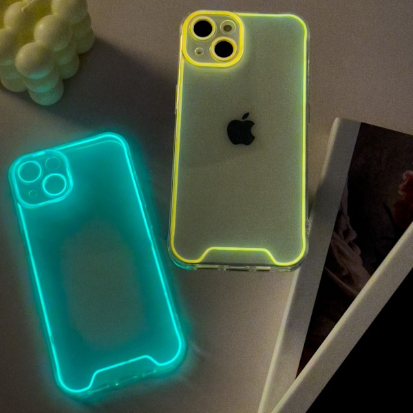 Lysende telefonetui iPhone 14 Blå