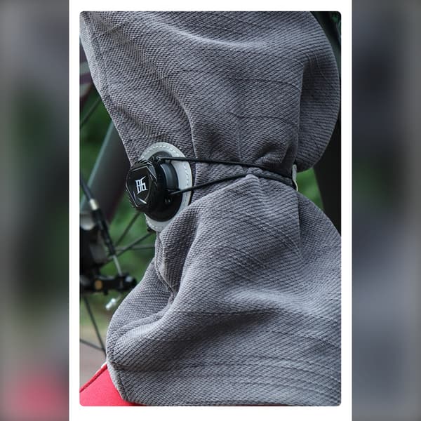 Reflekterende cykelbukserem med drejelås, elastisk benrem mod kæden til pendling og aftencykling, grå, én størrelse