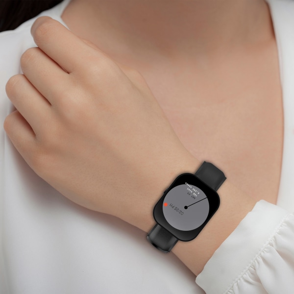 20 mm Klockarmband i Läder för CMF by Nothing Watch Pro Svart