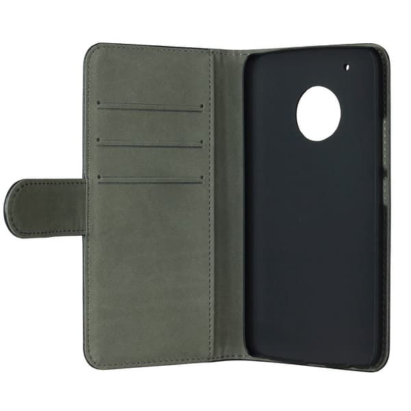 Wallet Moto G5 PLUS Sort