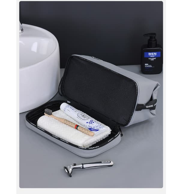 Herrarnas Resenecessär - Vattentät Hängande Dopp Kit Grey Grey