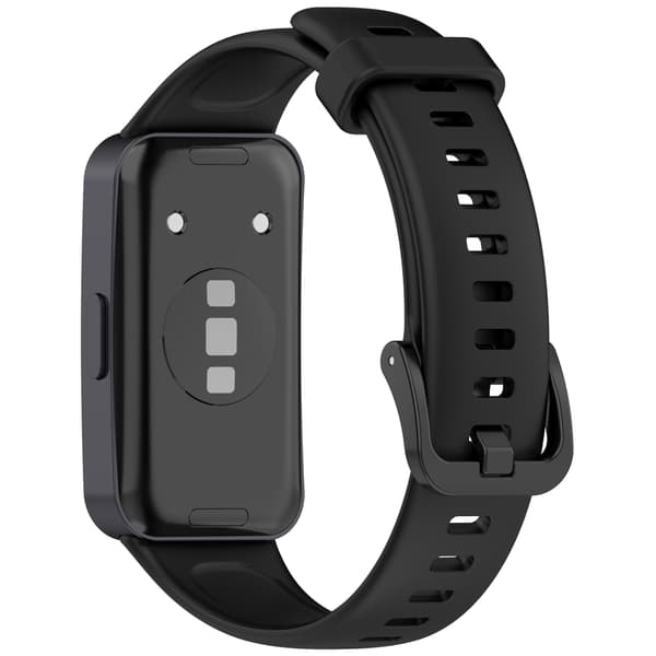 Silikone urrem til Huawei Band 10/9/8 Black Black
