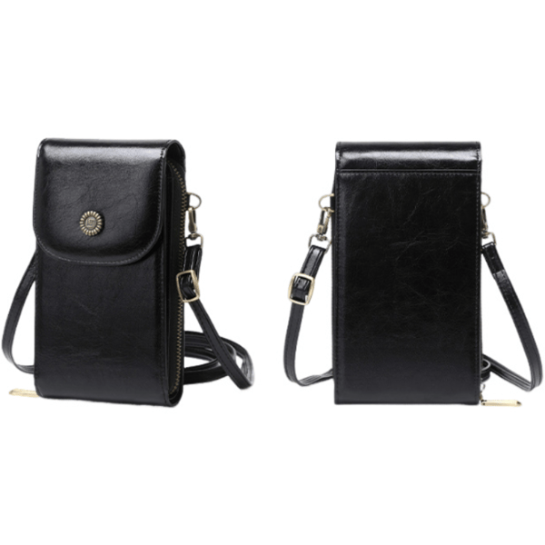Dame RFID-blokerende telefontaske Black Black