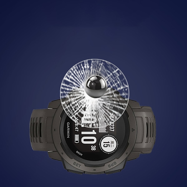 Garmin Instinct 2/2S Skärmskydd (2-Pack) - Härdat Glas, Reptåligt