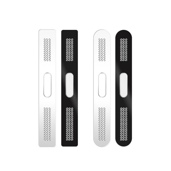 Telefonhögtalare anti-damm mesh för iPhone 12/13/14 Pro Max fyrkantig form 10-pack Svart