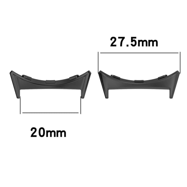 Klockkontakter för Google Pixel Watch 3 45 mm, 2-pack Black Black
