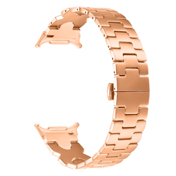 Elegant rustfrit stålrem til Samsung Watch7 47mm Ultra Rose guld