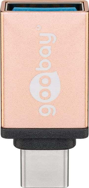 USB-adapter USB-C™ till USB-A, OTG, guld