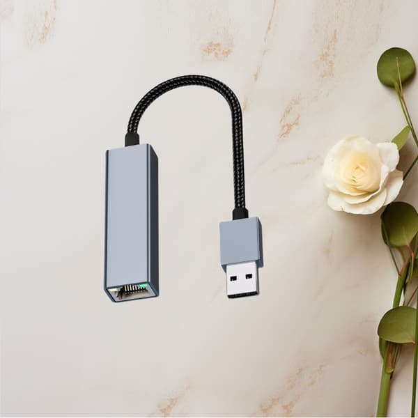 ATO USB - Gigabit Ethernet -sovitin - Harmaa, kompakti muotoilu