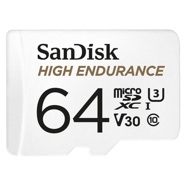 SANDISK Minneskort MicroSDXC 64GB High Endurance med adap