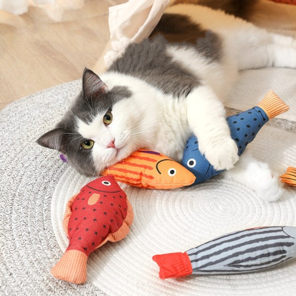 Pet Chew Toy, interaktiva kattkickerleksaker för inomhuskattunge för att lindra tristess Gul