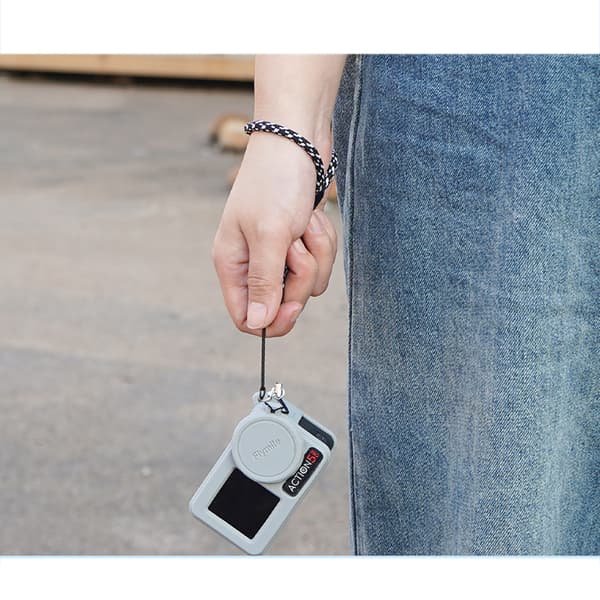 Silikonecover Objektivdæksel til DJI Osmo Action 5 Pro Grey Grey