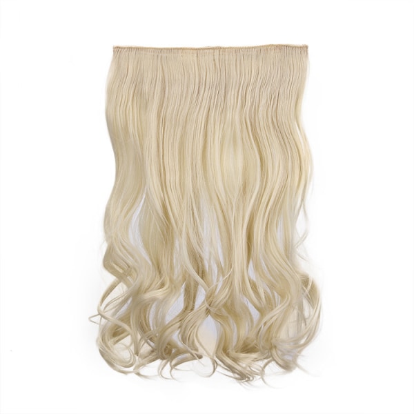 Saumaton Wave-peruukki, luonnolliset pörröiset peruukit beige