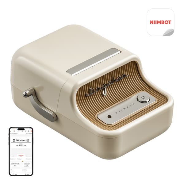 Niimbot B21 Pro bærbar etiketprinter (cremefarvet)