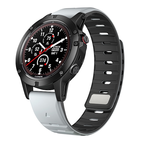 Garmin N54 Norman magnetiskt klockarmband Svart+grå 22 mm