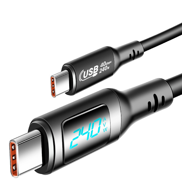 240W USB4 Digitaalinen näyttökaapeli - 40Gbps data ja 8K-video 1 m