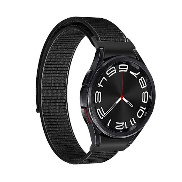 Stilfuld Nylonrem til Samsung Galaxy Watch 4/5/6 Sort