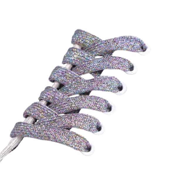 Skinnende snørebånd - 140 cm (1 par) MultiColor MultiColor