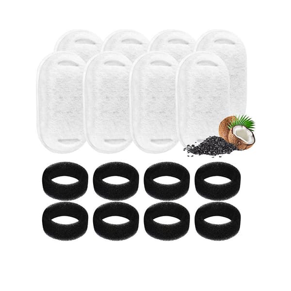 Filter til kattefontæne til PETLIBRO kapselfontæne til kæledyr Black&White 18+18 packs Black&White
