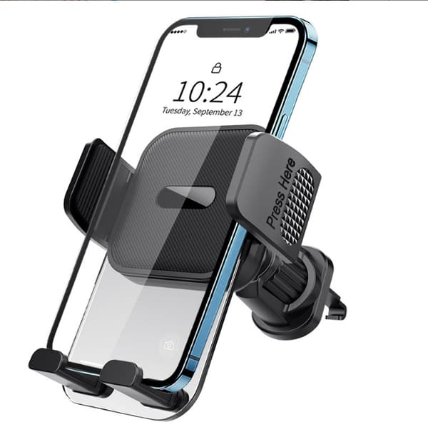 Mobilholder til instrumentbræt og luftventil Grey Grey