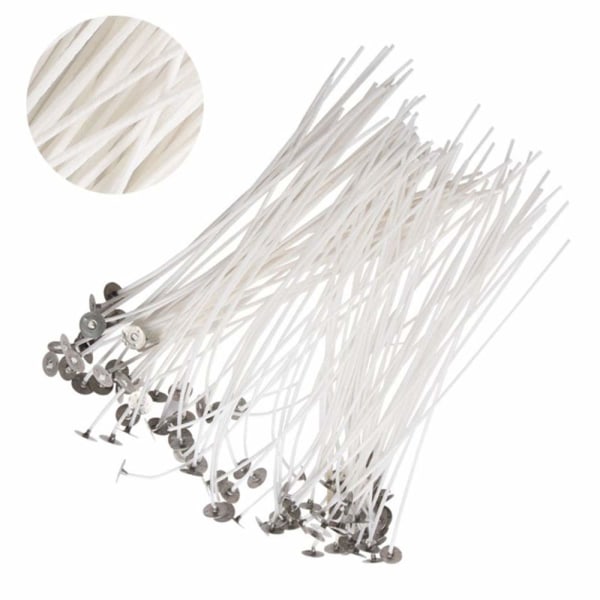 Kynttilänjalat (15 cm) 100 kpl pidikkeellä Valkoinen
