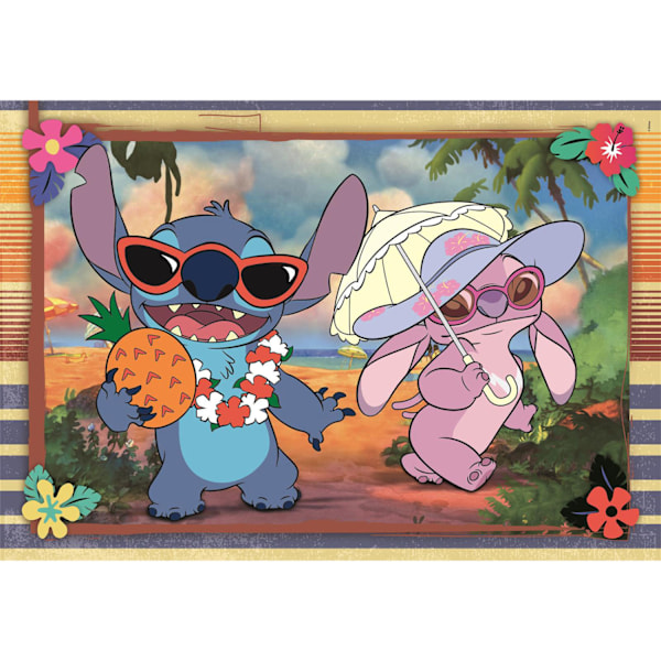 Puslespil 2x60 Pcs Disney Stitch