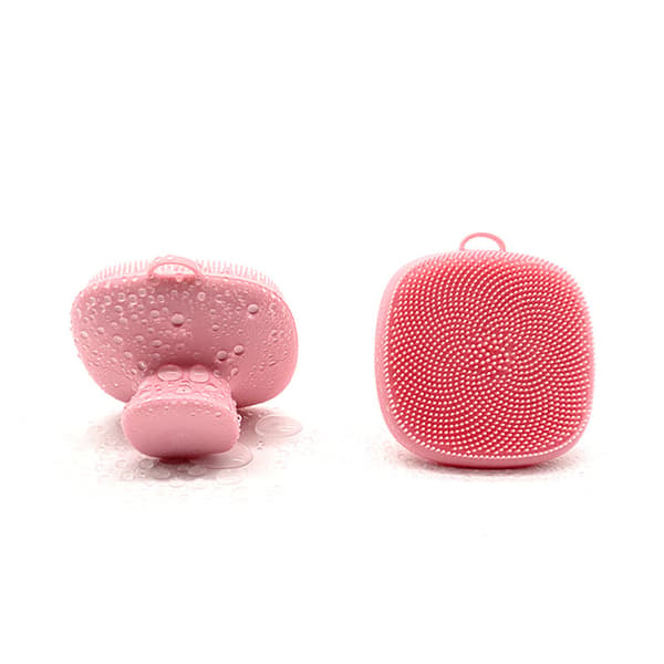 Bærbar silikone ansigtsrensebørste til makeup Pink Pink