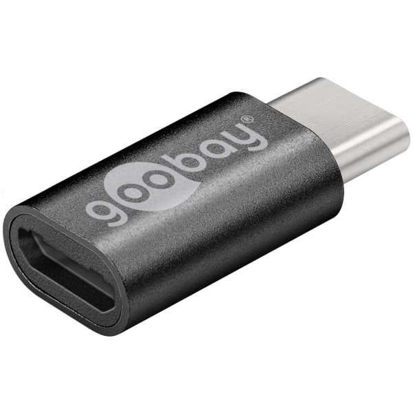 Goobay USB-C™ till Micro-USB 2.0-adapter, grå