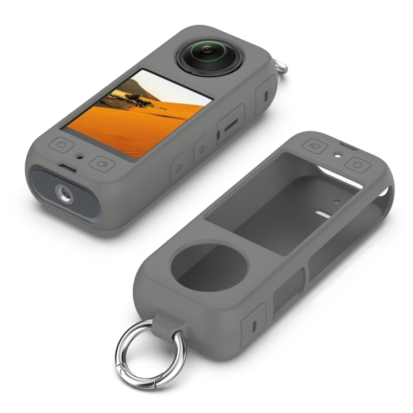 Insta360 X3 Panoramic Action -kameran silikonisuojakotelo Harmaa