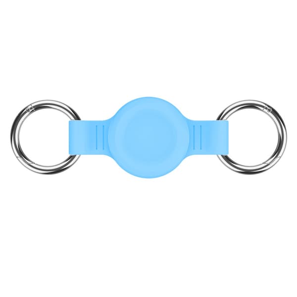 Silikonebeskyttelsesetui til Apple AirTag Pet Tracker LightBlue LightBlue