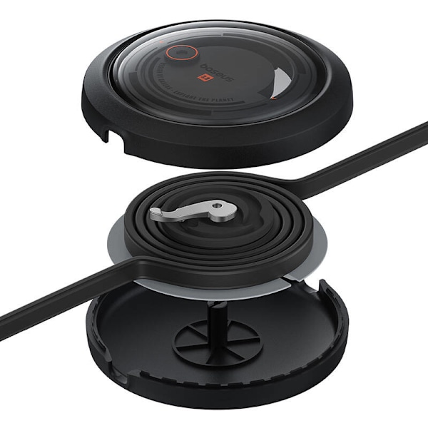 Hurtigopladningskabel 3-i-1 Baseus Free2Draw, USB til micro USB+USB-C+Lightning, 3,5A, 1,1m (sort)