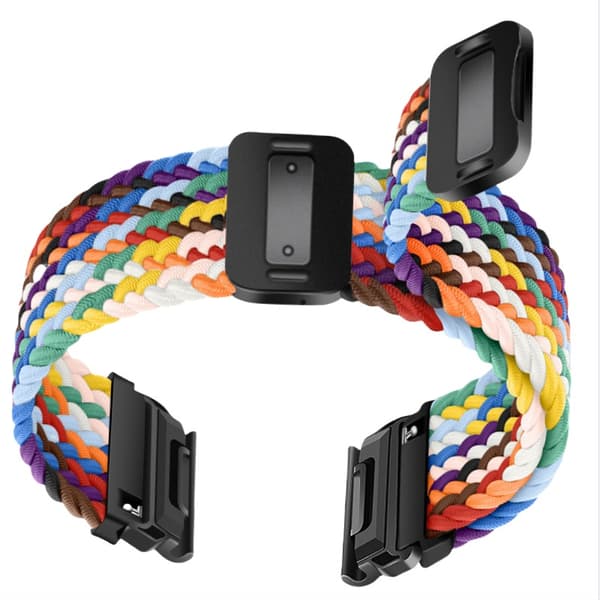 Snabbfäste Magnetiskt Spänne Elastisk Flätad Nylonrem kompatibelt med Garmin Fenix-serien Multicolor2 26 mm Multicolor2 26 mm