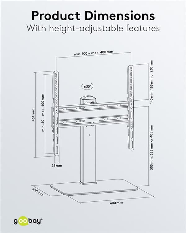 Tv-bordsstativ FIXED
