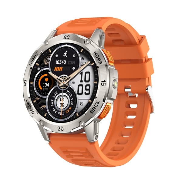 Multifunktionell Smartwatch med Hälsoövervakning och Bluetooth-samtal, kompatibel med Android & iOS Orange Orange
