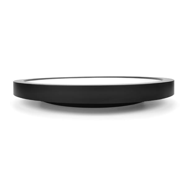Hiljainen seinäkello lämpömittarilla ja kosteusmittarilla Black Black