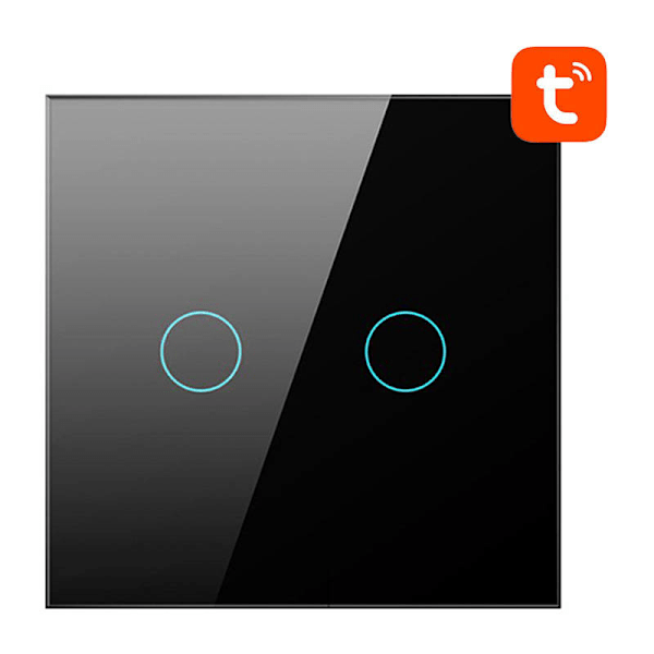 Smart lyskontakt ZigBee Avatto LZTS02-EU-B2 2 Way No Neutral TUYA (sort)