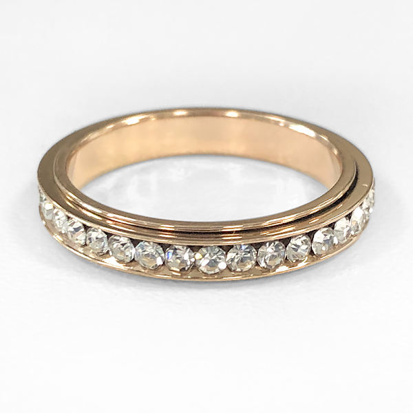 Roterbar anti-stress ring Rose guld 19.9 mm
