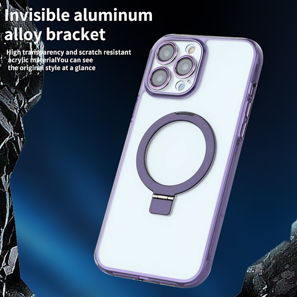 Stötsäkert Mobilfodral med Stativ för iPhone iPhone 14 Svart