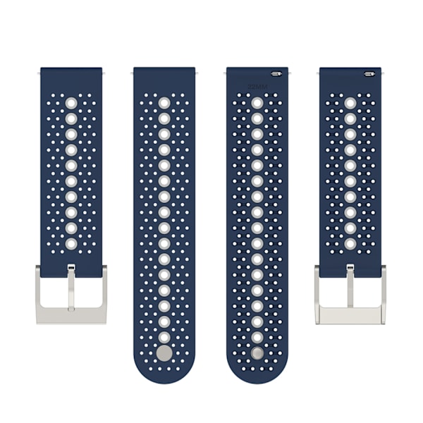 Färgglatt Klockarmband 22MM för Suunto Race S Watch Blå + Grå