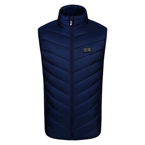 Varmevest M01, dobbeltstyring med 15 varmezoner Blå 3XL