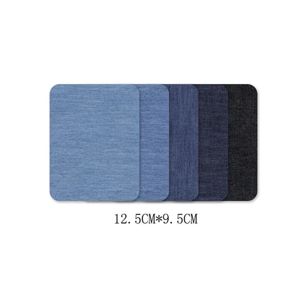 Silitetyt farkkumerkit, brodeeratut merkit rectangle