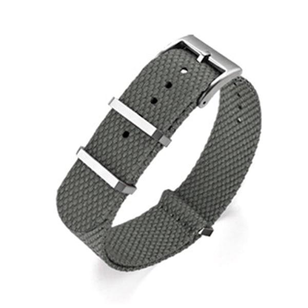 Premium Nyloninen Kellon Ranneke Omega X Swatchille Harmaa 22 mm