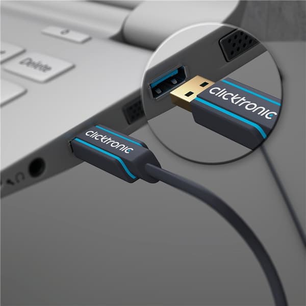 USB-A til USB-B 3.0 adapterkabel