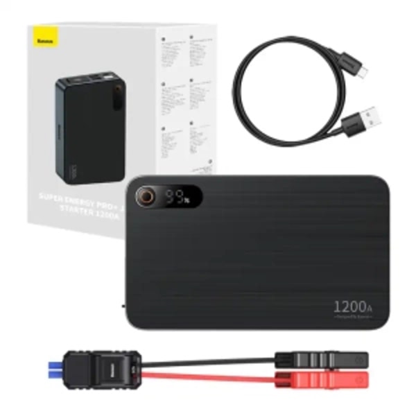 Bil Jump Starter Baseus Sort Super Energy Pro+ 1200A (sort)